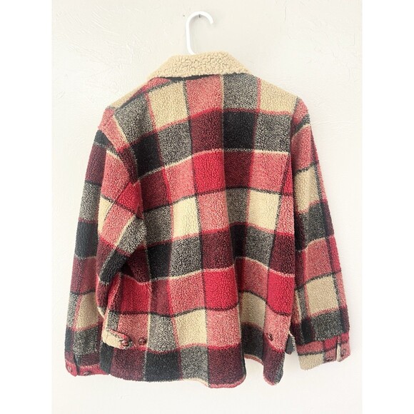 Tasha Polizzi Southwestern Aztec Sherpa Jacket Coat Size Medium Blanket Coat - Picture 10 of 11